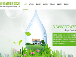 宁夏网站建设客户案例-清洁公司网站建设案例 