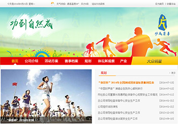 自贡网站建设客户案例-上海功成体育企业网站建设 